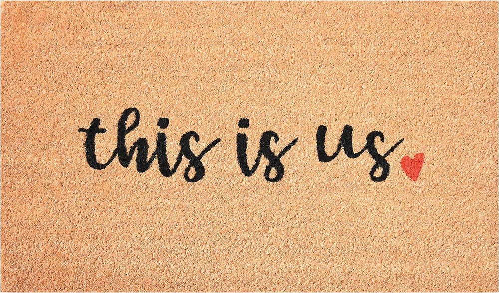 24" X 36" Brown And Black This is Us Outdoor Coir Door Mat