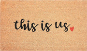 24" X 36" Brown And Black This is Us Outdoor Coir Door Mat