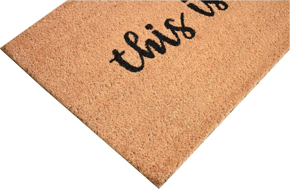 24" X 36" Brown And Black This is Us Outdoor Coir Door Mat