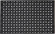 18" X 30" Black Rubber Weave Outdoor Door Mat