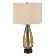 Baltic - Teardrop Glass Table Lamp - Dark Brown