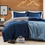 Stafford - Full/Queen Comforter Set - Blue