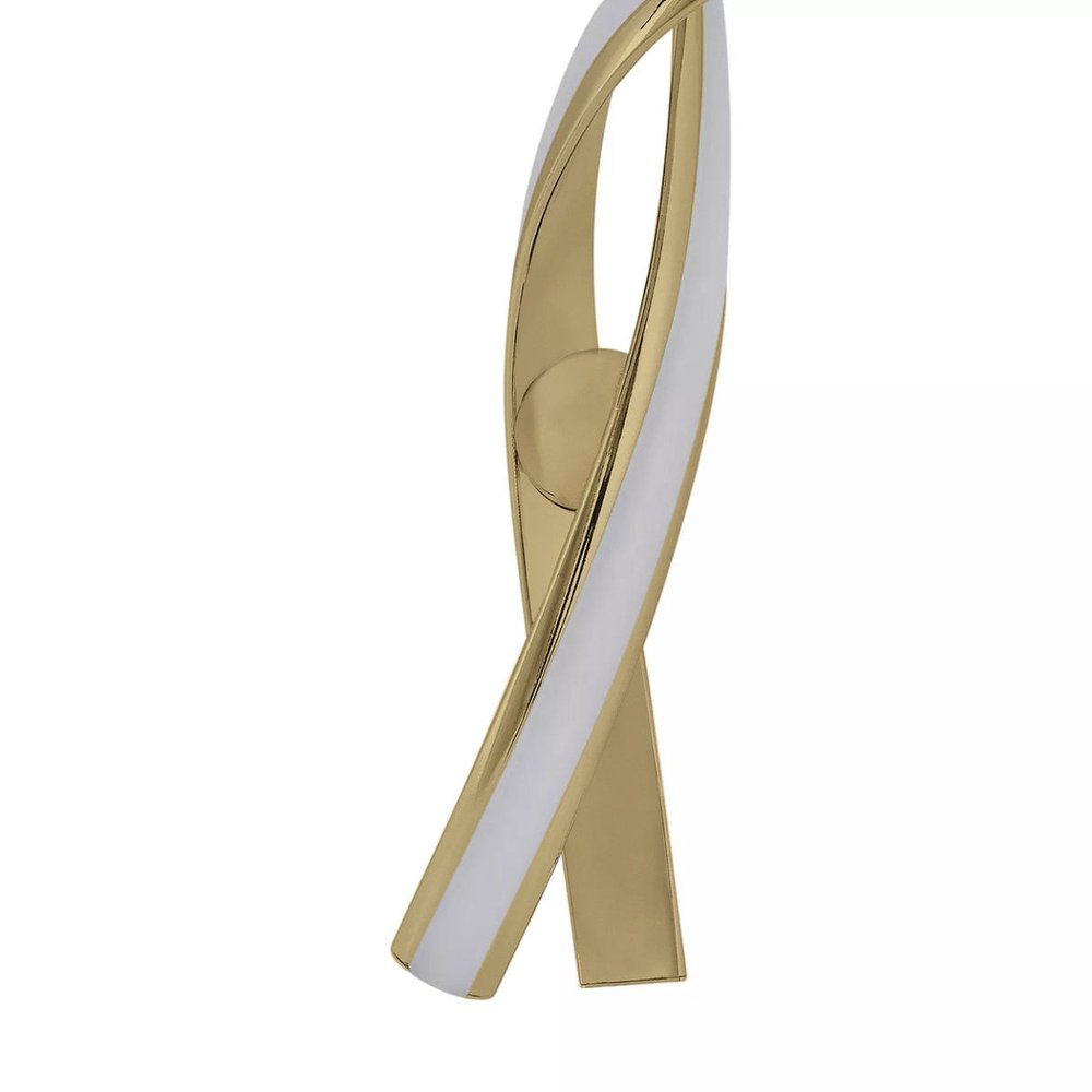 Gold Two Light Metal LED Dimmable Chandelier