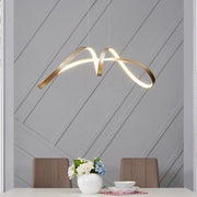 Gold Metal LED Dimmable Chandelier