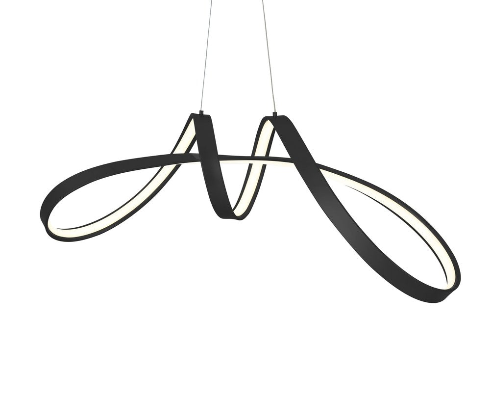 Black Metal LED Dimmable Chandelier
