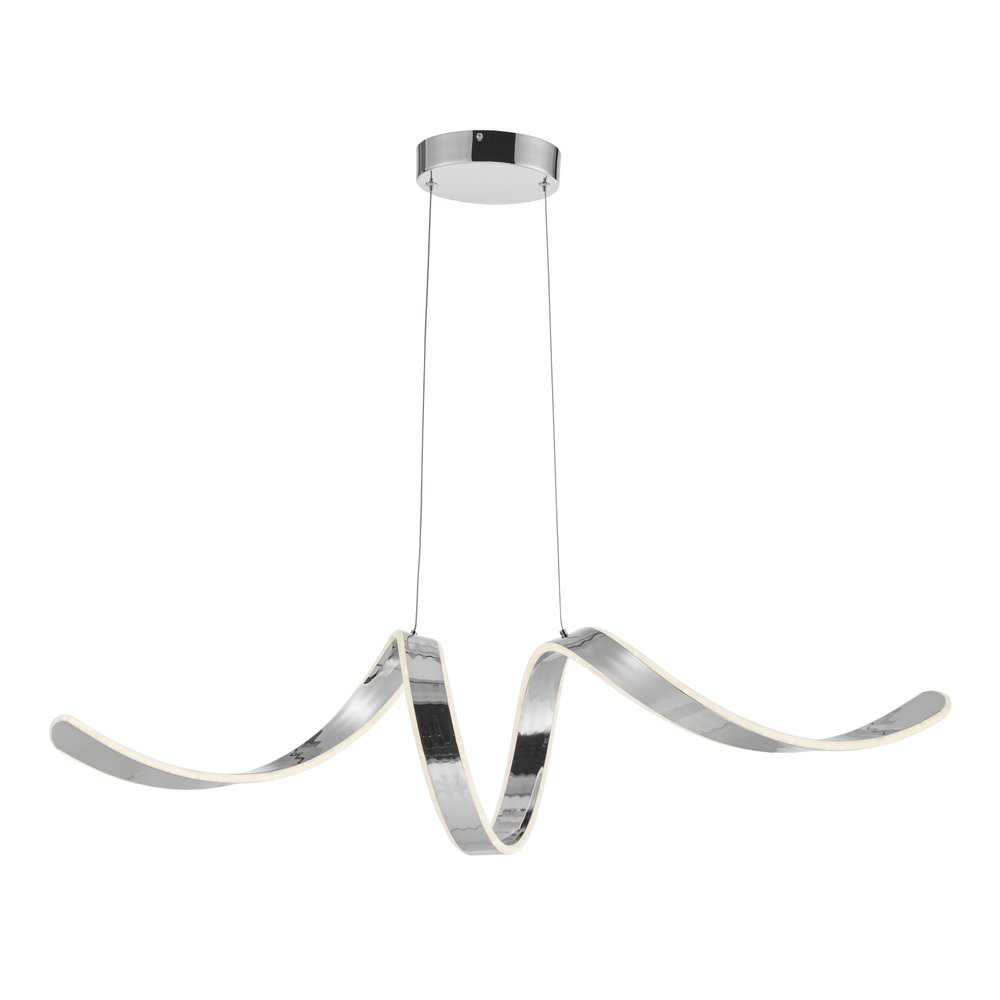 Silver Metal LED Dimmable Chandelier