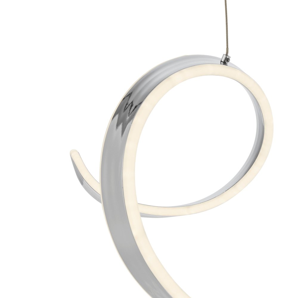 Silver Metal LED Dimmable Chandelier