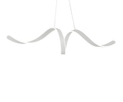 White Metal LED Dimmable Smart Enabled Chandelier