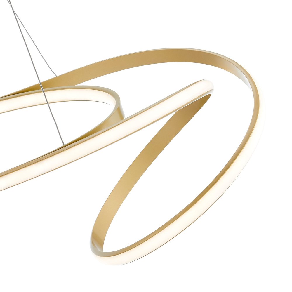 Gold Metal LED Dimmable Smart Enabled Chandelier