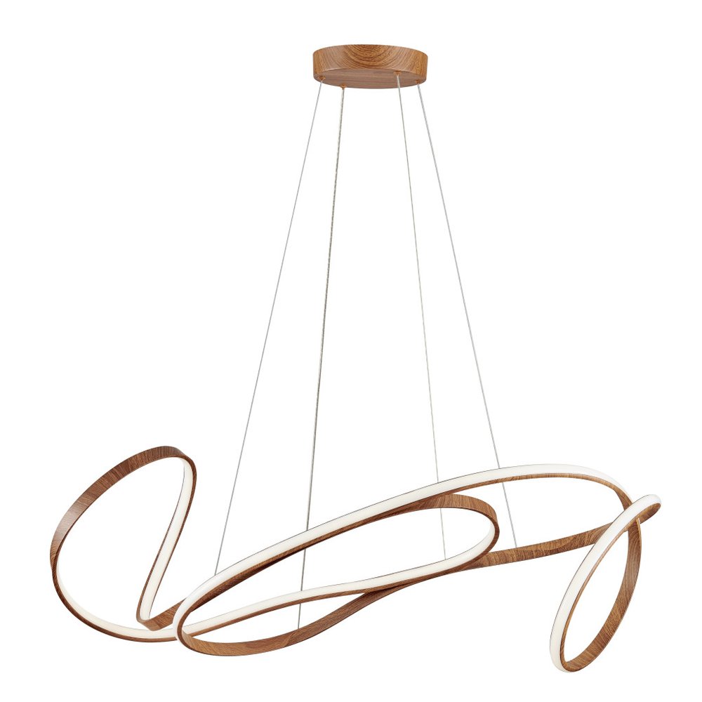 Brown Metal LED Dimmable Smart Enabled Chandelier