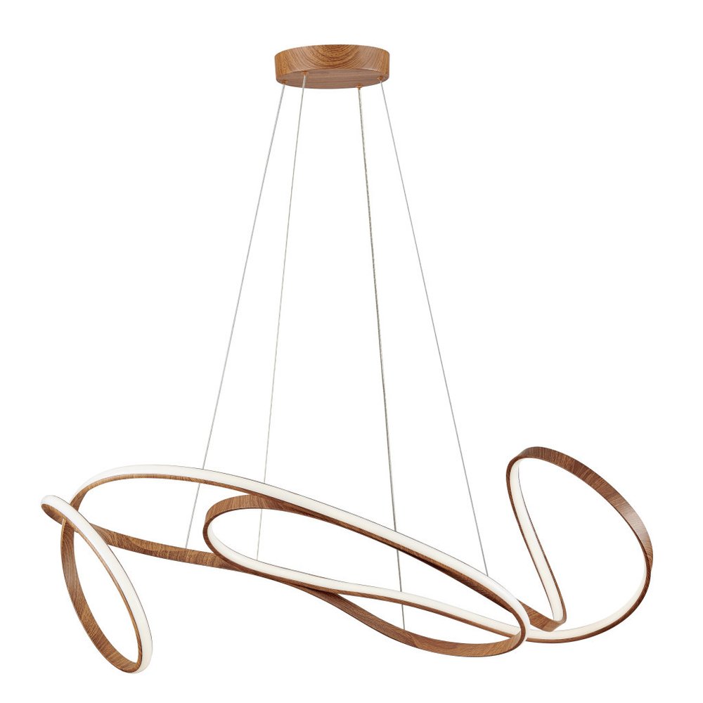 Brown Metal LED Dimmable Smart Enabled Chandelier