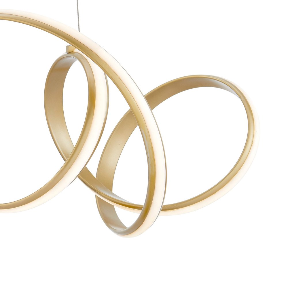 Gold Metal LED Dimmable Chandelier