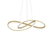 Gold Metal LED Dimmable Chandelier