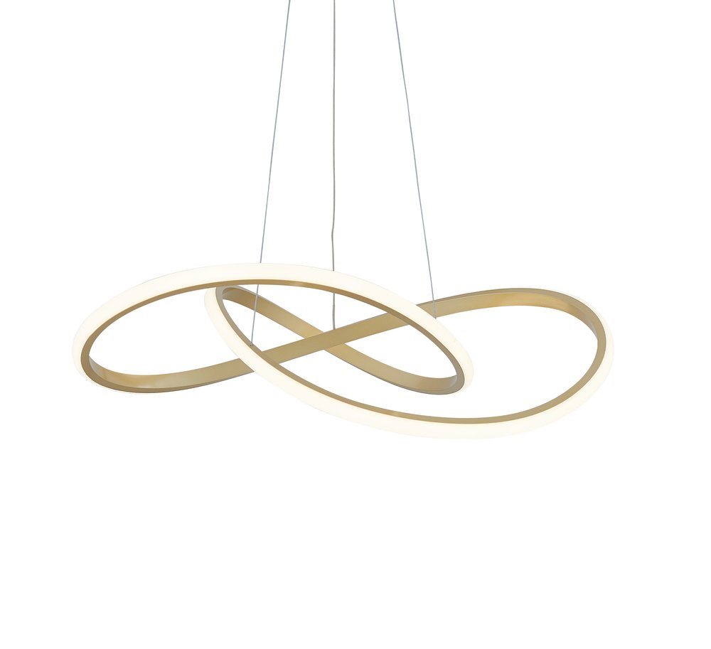 Gold Metal LED Dimmable Chandelier