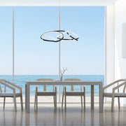 Silver Metal LED Dimmable Chandelier