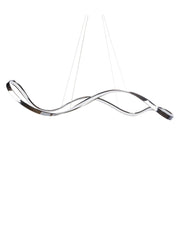 Silver Unique Statement Metal LED Dimmable Chandelier