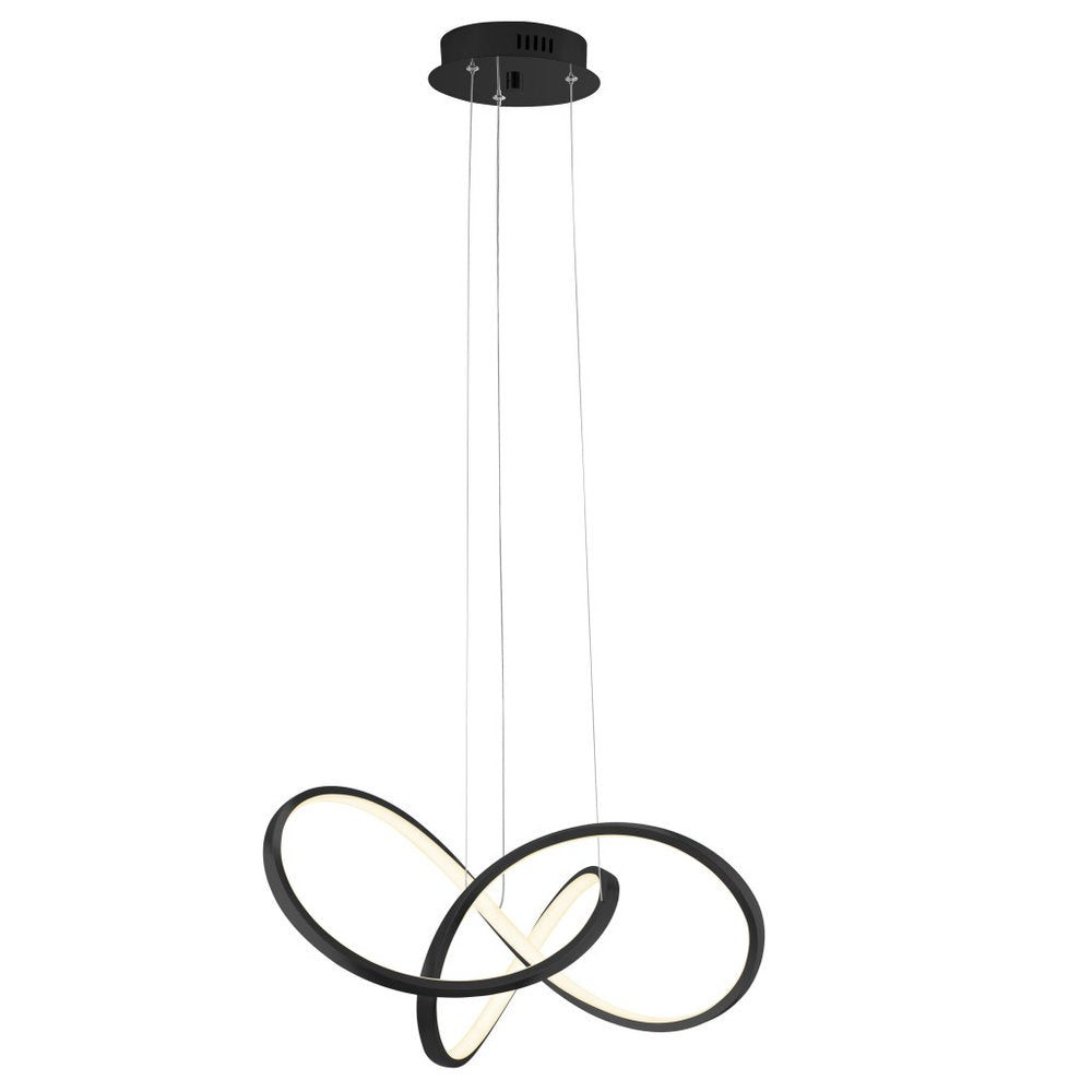 Black Metal LED Dimmable Chandelier