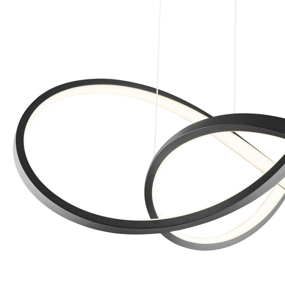 Black Metal LED Dimmable Chandelier