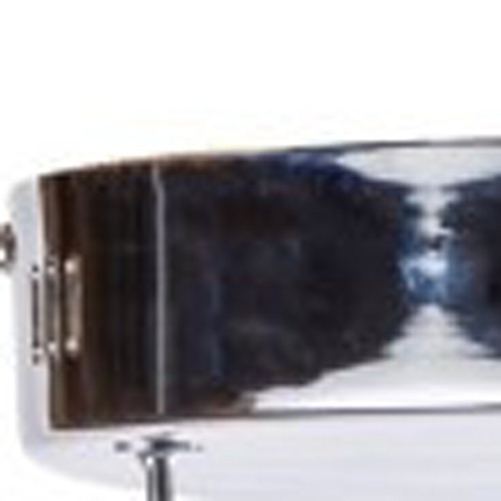 Silver Metallic Six Light Metal LED Dimmable Smart Enabled Ceiling Light