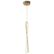 Gold And Clear Metal LED Chandelier