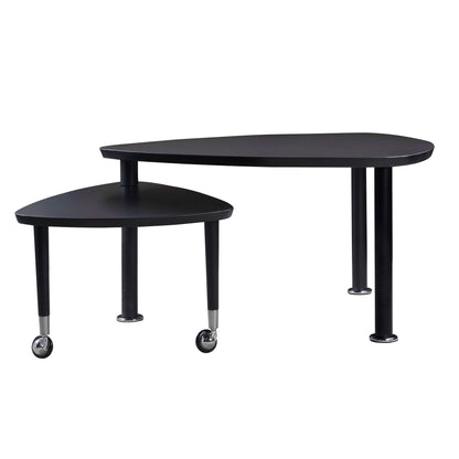 360 Degree Rotatable Coffee Table With Solid Legs