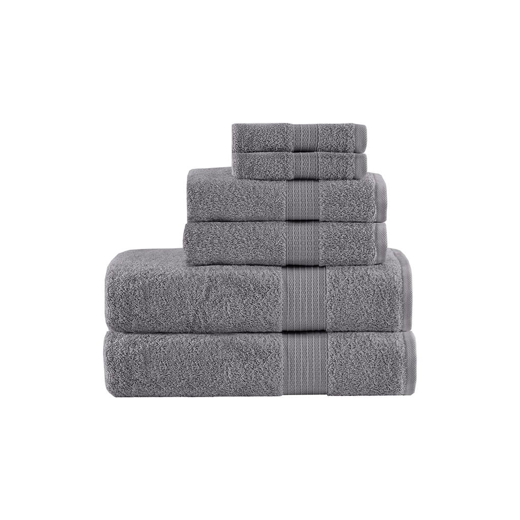 Organic - 6 Piece Towel Set - Charcoal