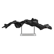 Charred Timber - Sculpture - Black