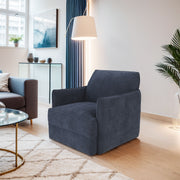 Carly - Swivel Chair - Blue