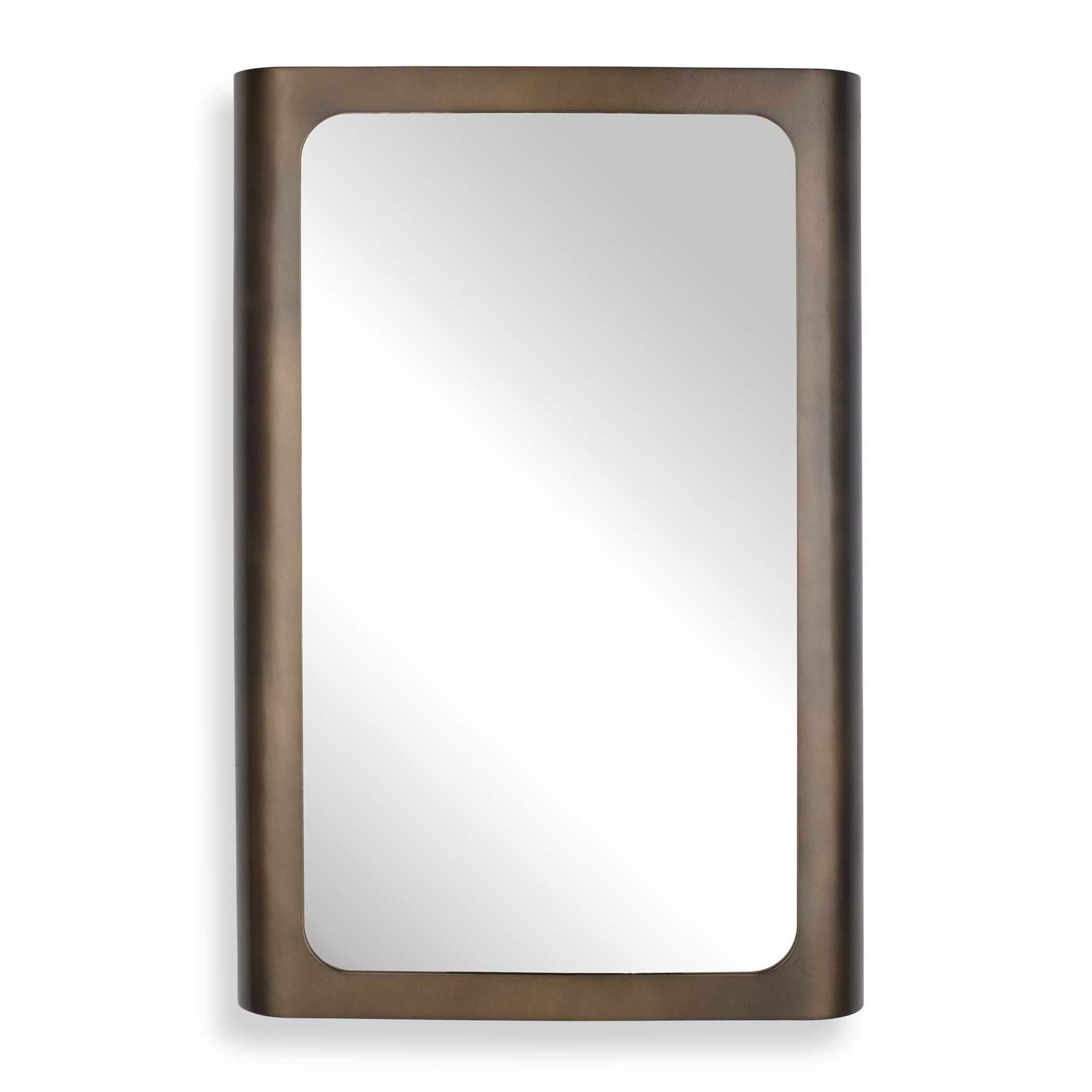Fischer - Curved Edge Mirror - Gold Bronze