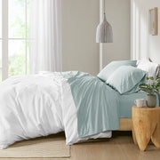 Peached Percale - Sheet Set - Aqua