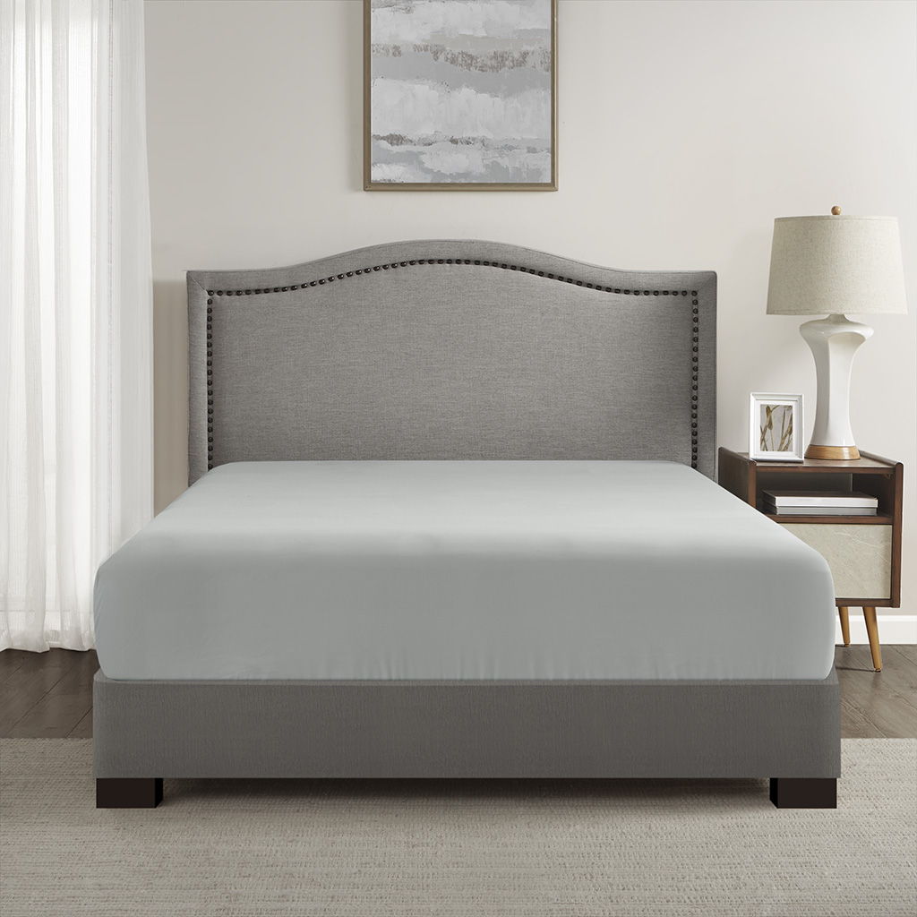 Microfiber Coolmax - Twin Fitted Sheet - Gray
