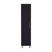 71" Black Wood Pantry Or Storage Cabinet