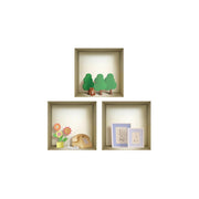 Set of Three Pia Faux Niche 3D Square Peel and Stick Wall Decals