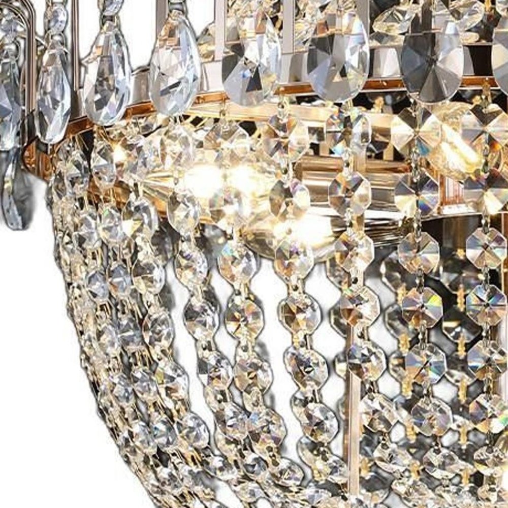 Gold Chandelier Metal Ceiling Light