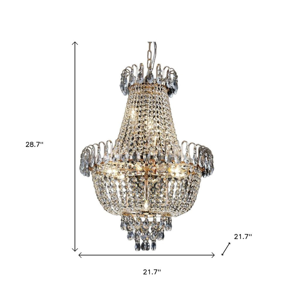 Gold Chandelier Metal Ceiling Light