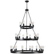 Black Chandelier Metal Ceiling Light