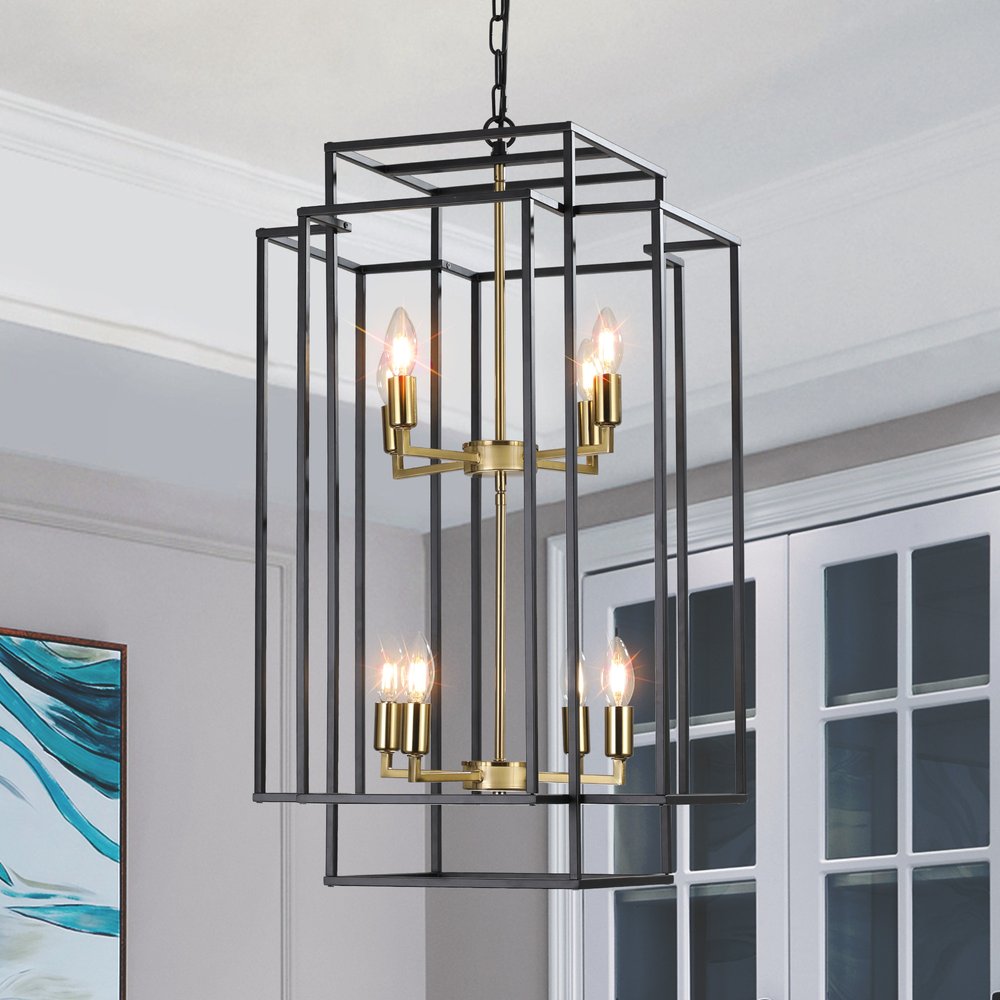 Gold Chandelier Metal Ceiling Light