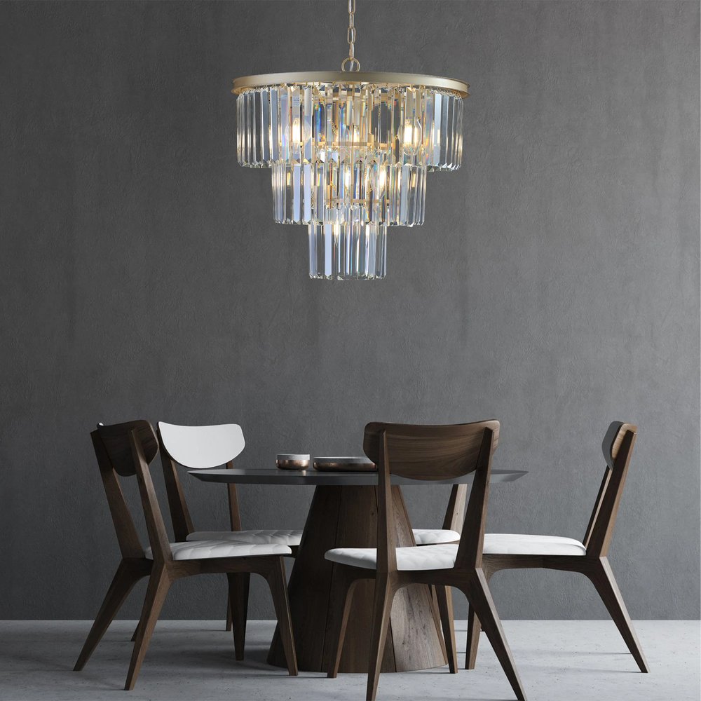 Gold Chandelier Metal Ceiling Light