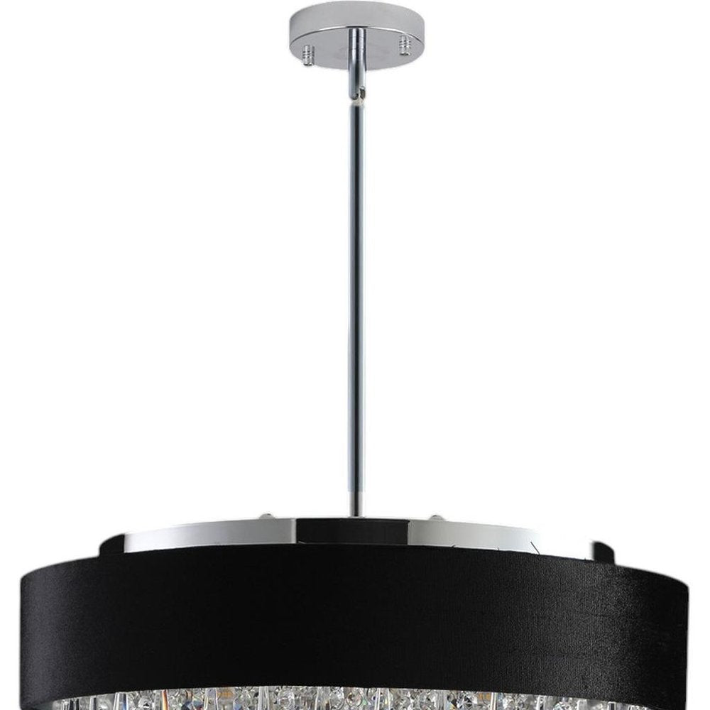 Clear Five Light Crystal Chandelier With Clear Shades