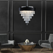 Clear Five Light Crystal Chandelier With Clear Shades