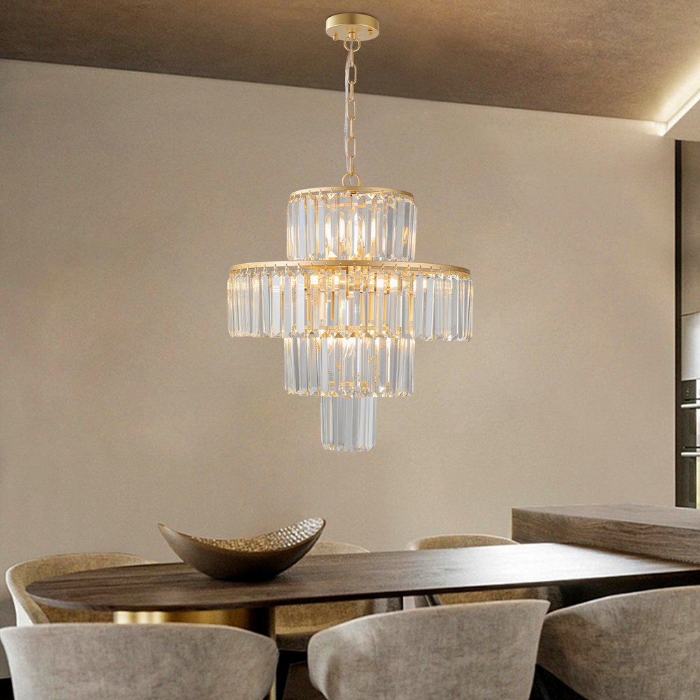Gold Chandelier Metal Ceiling Light