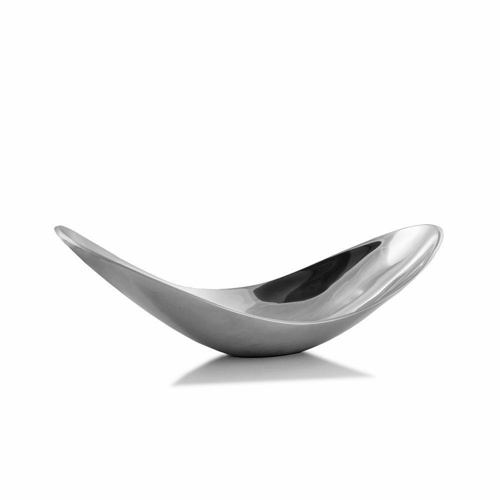 13" Aluminum Modern Twisted Centerpiece Bowl