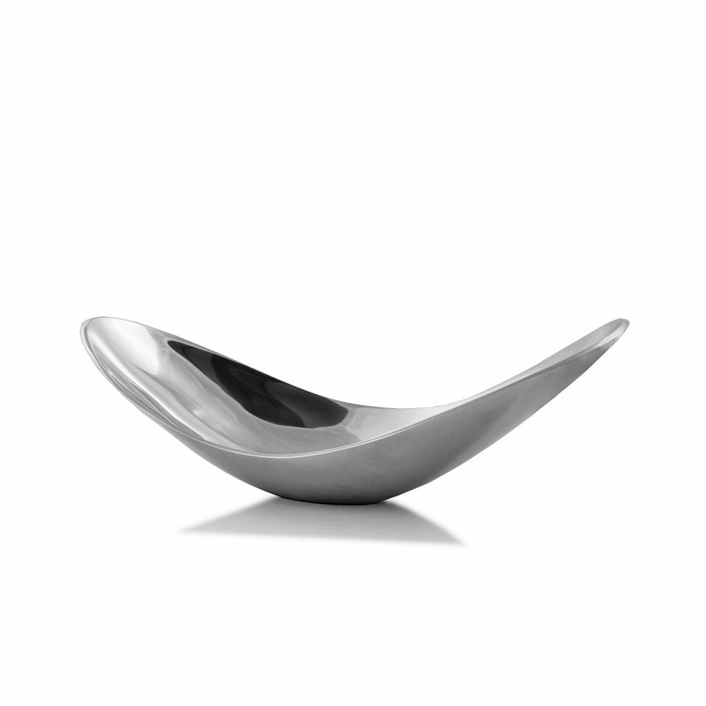 13" Aluminum Modern Twisted Centerpiece Bowl