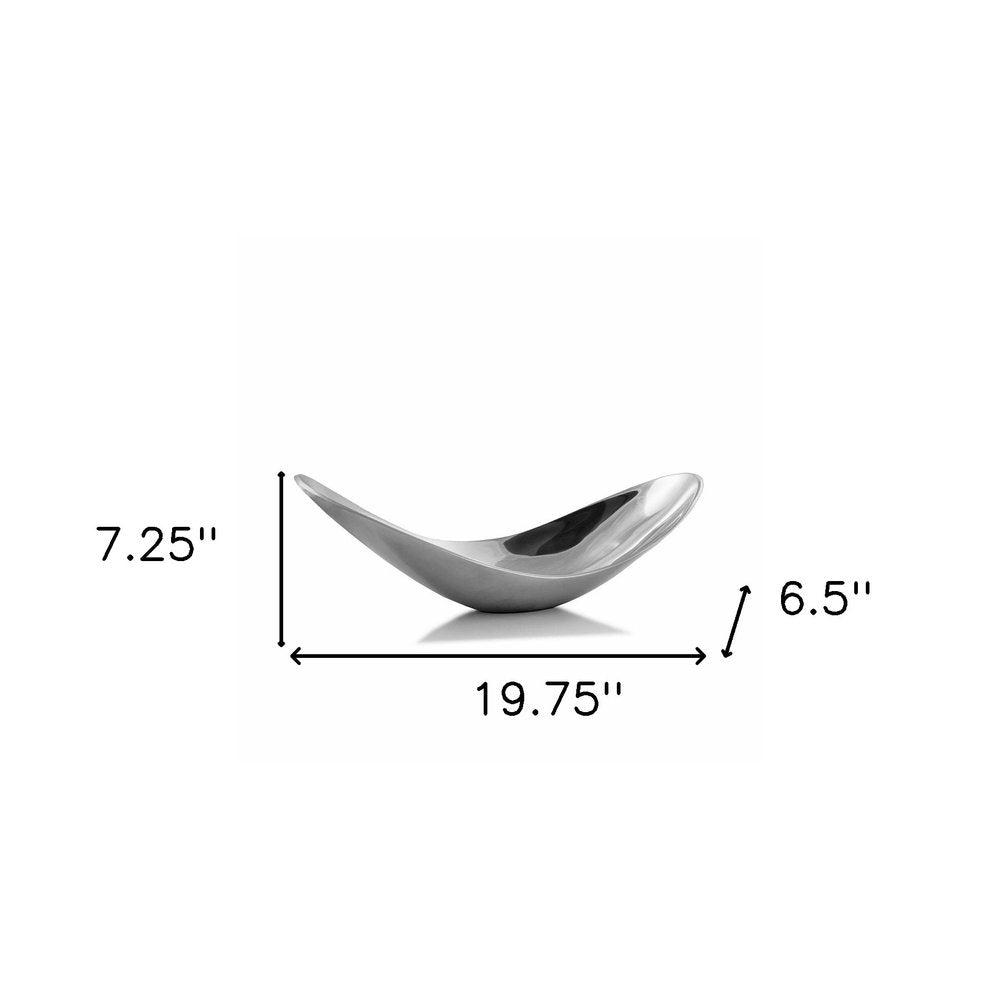 13" Aluminum Modern Twisted Centerpiece Bowl