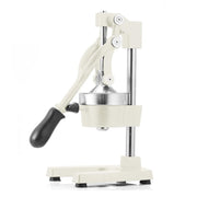 7" White Black And Silver Stainless Steel Manual Juicer