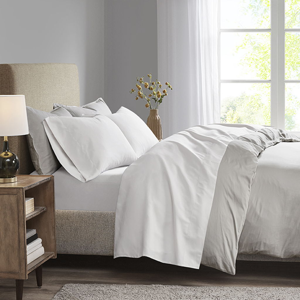3M Microcell - Luxurious Brushed Microfiber Deep Pocket Sheet Set - White