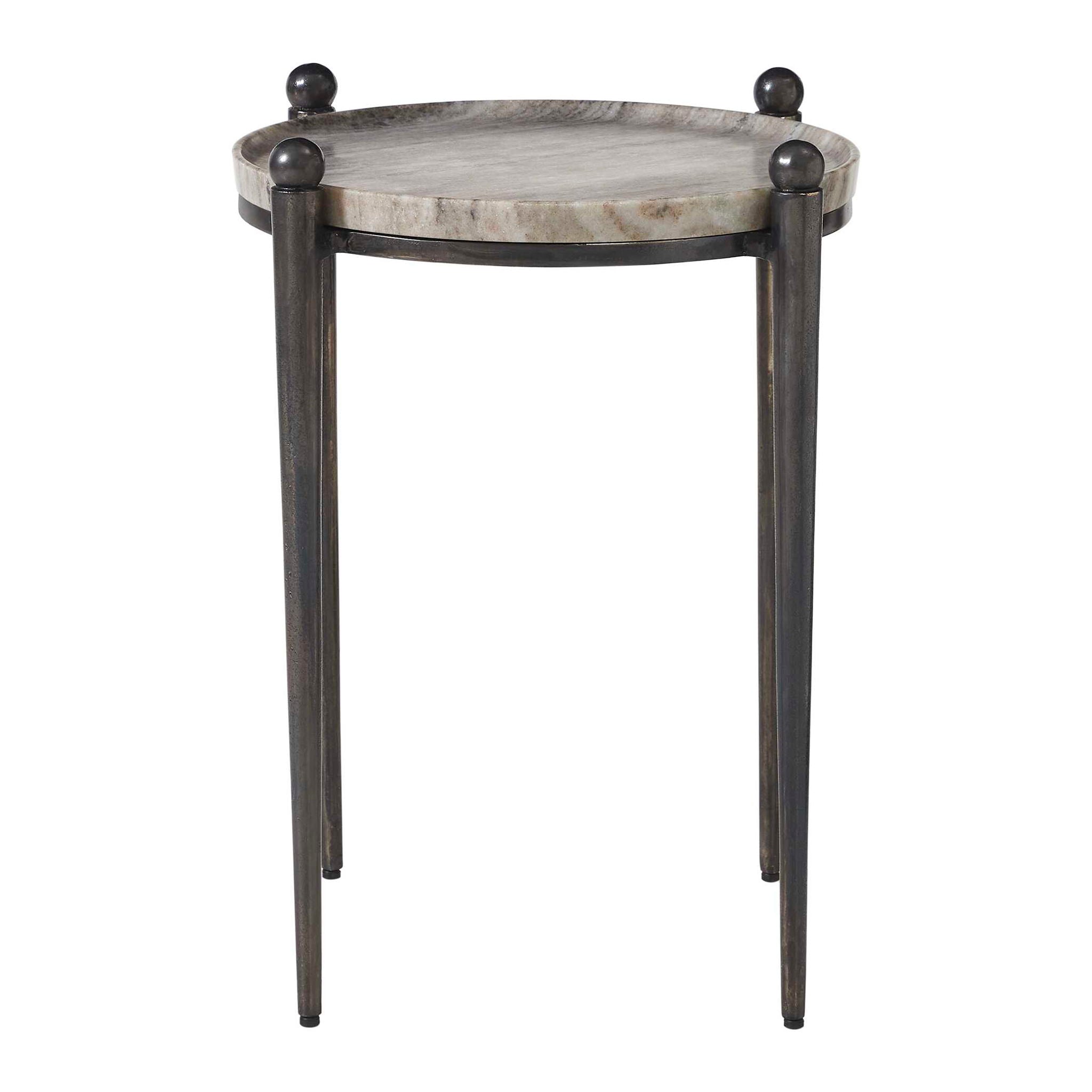 Nahunta - Accent Table - Dark Bronze / Gray