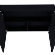 32" Black Wood Floating Bathroom Vanity And Medicine Cabinet With Mirror