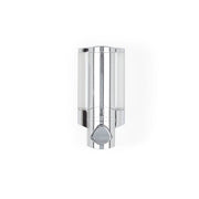 Silver Heavy Duty Plastic Wall Mount Soap Dispenser