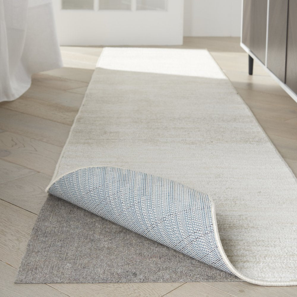 2' X 6' Gray Striped Weave Non Slip Rug Pad